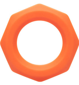 Alpha Liquid Silicone Sexagon Ring - Orange SE1492052