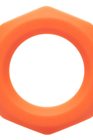Alpha Liquid Silicone Sexagon Ring - Orange SE1492052