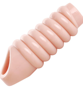 Really Ample Ribbed Penis Enhancer Sheath SM-AE560