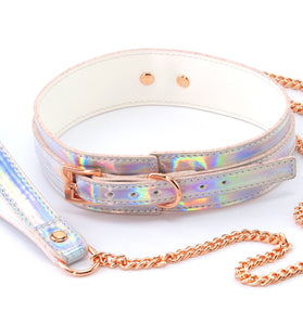 Cosmo Bondage - Collar and Leash - Rainbow NSN-1313-02