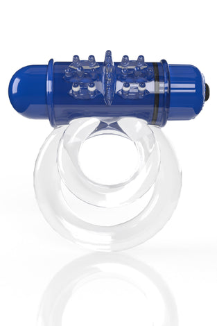 Screaming O 4b - Double O Super Powered Vibrating  Double Ring - Blueberry SO-4BD6-BB