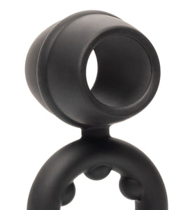 Alpha Liquid Silicone Dual Support Magnum Ring - Black SE1492502