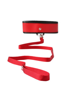 Sex and Mischief Leash and Collar - Red SS100-49