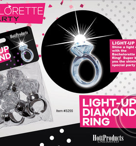 Light Up Diamond Ring 5 Pk HTP3255
