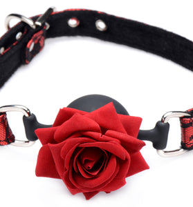 Full Bloom Silicone Ball Gag With Rose MS-AG574