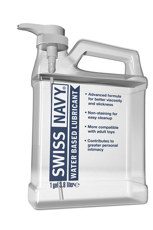 Swiss Navy Water-Based Lubricant 1 Gallon MD-SNWB1G