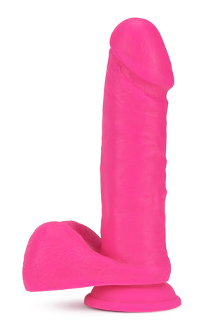 Neo - 8 Inch Dual Density Dildo - Neon Pink BL-34510