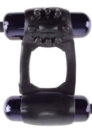 Fantasy C-Ringz Duo-Vibrating Super Ring Black PD5963-23