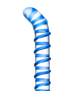 Mr. Swirly 6.5 Inch G-Spot Glass Dildo GLAS-144