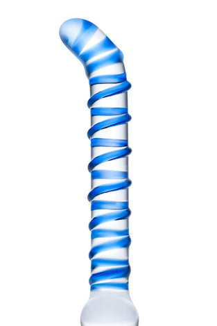 Mr. Swirly 6.5 Inch G-Spot Glass Dildo GLAS-144