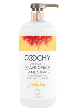 Coochy Oh So Smooth Shave Cream - Peachy Keen 32 Fl Oz COO1014-32