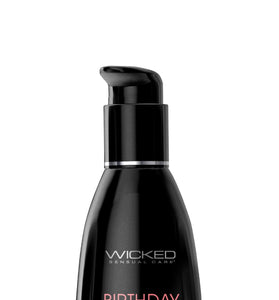Aqua Birthday Cake Flavored Water Based Intimate  Lubricant - 2 Fl. Oz. WS-90442