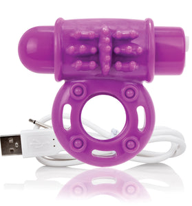 Charged Owow Rechargeable Vibe Ring - Purple AOW-PU-101E
