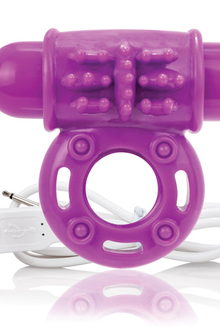 Charged Owow Rechargeable Vibe Ring - Purple AOW-PU-101E