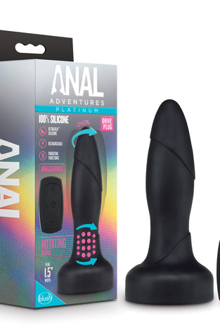 Anal Adventures Platinum - Drive Plug - Black BL-11995
