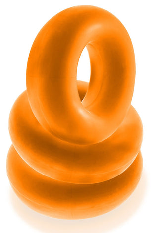 Fat Willy 3-Pack Jumbo Cockring - Orange OX-3065-ORG
