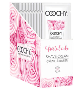 Coochy Shave Cream - Frosted Cake - 15 ml Foils 24 Count Display COO1003-99D