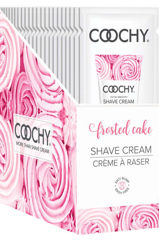Coochy Shave Cream - Frosted Cake - 15 ml Foils 24 Count Display COO1003-99D
