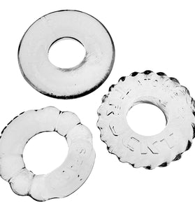 Bonemaker 3-Pack Boner Rings - Clear OX-3061- CLR