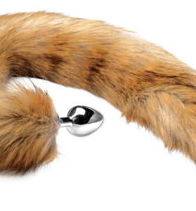 Extra Long Mink Tail Metal Anal Plug TZ-AF423