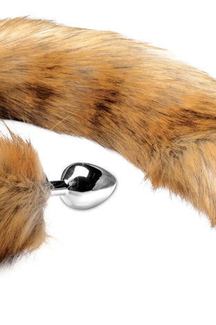 Extra Long Mink Tail Metal Anal Plug TZ-AF423