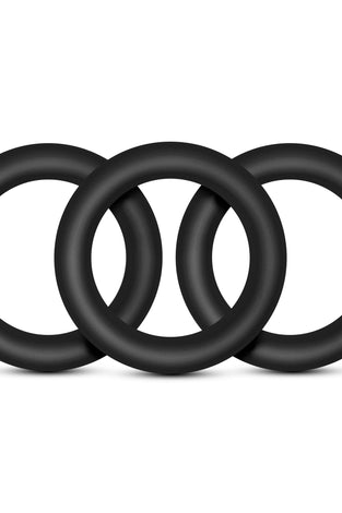 Performance - Vs2 Pure Premium Silicone Cockrings - Small - Black BL-70815