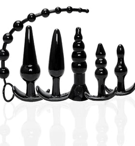 The 9's Try-Curious Anal Plug Kit - Black ICB8013-2
