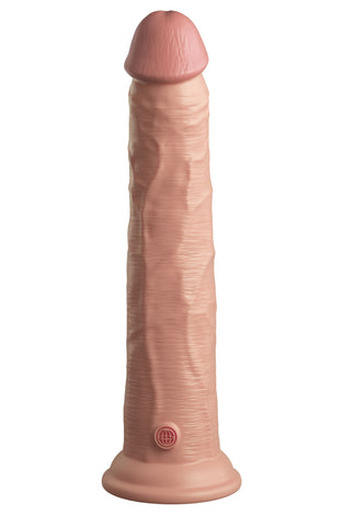 King Cock Elite 10 Inch Dual Density Silicone Cock - Light PD5774-21