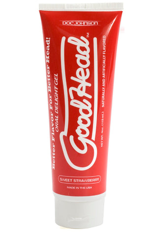Good Head Oral Delight Gel 4 Oz - Sweet Strawberry DJ1360-03