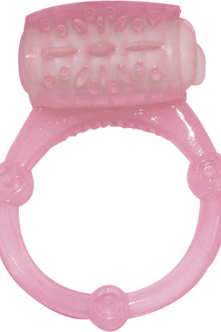 Humm Dinger Vibrating Penis Ring Clitoral Stimulator - Magenta HTP2065