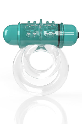 Screaming O 4b - Double O Super Powered Vibrating Double Ring - Kiwi SO-4BD6-KW