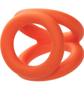 Alpha Liquid Silicone Tri-Ring - Orange  Orange SE1492362
