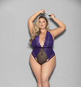 Restraint Teddy - Queen Size - Purple ES-2228XPURQ