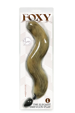 Foxy Fox Tail Silicone Butt Plug - Gold IC1403