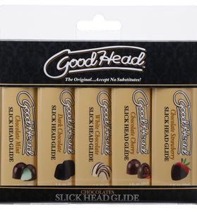Goodhead - Slick Head Glide - Chocolate - 5 Pack - 1 Fl. Oz. DJ1361-46-BX