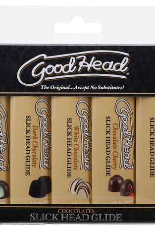 Goodhead - Slick Head Glide - Chocolate - 5 Pack - 1 Fl. Oz. DJ1361-46-BX