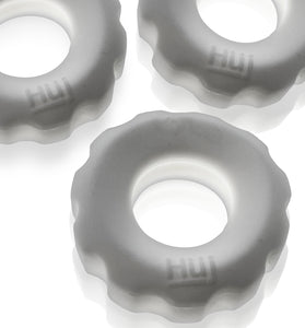 Super Huj - 3-Pack Cockrings - White Ice HUJ-137-WHTICE