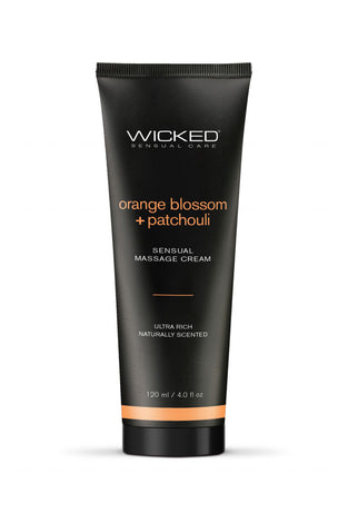 Orange Blossom and Patchouli - Scented Sensual  Massage Cream - 4 Oz WS-90934