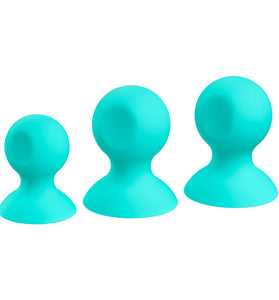 Cloud 9 Health and Wellness Nipple and Clitoral Massager Suction Set - Teal WTC916