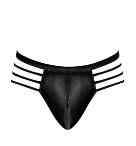 Cage Matte Cage Thong - L/ XL - Black MP-417261BKLX