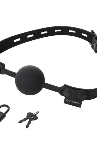 Sincerely Locking Lace Ball Gag SS520-09