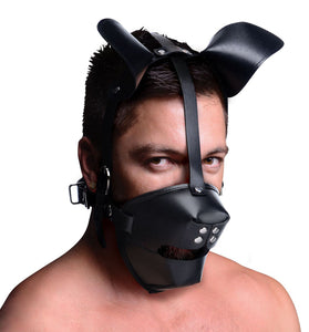 Pup Puppy Play Hood and Breathable Ball Gag MS-AE766