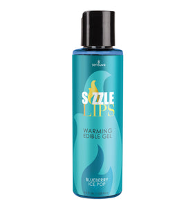 Sizzle Lips - Blueberry Ice Pop - Warming Gel -  4.2 Fl Oz Bottle SEN-VL428