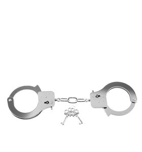 Fetish Fantasy Series Metal Handcuffs - Silver PD3801-26