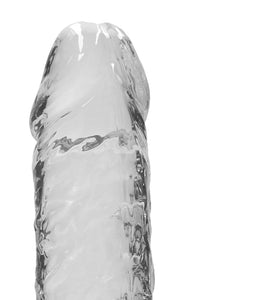 9 Inch Realistic Dildo With Balls - Translucent SH-REA093TRA