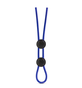 Stay Hard - Silicone Double Loop Cock Ring - Blue BL-32092