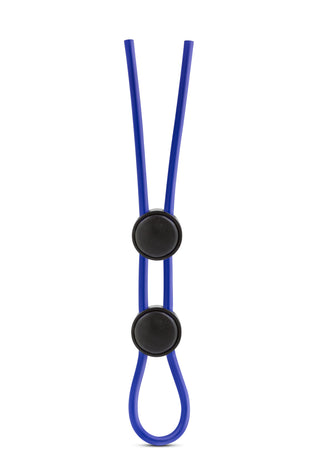 Stay Hard - Silicone Double Loop Cock Ring - Blue BL-32092
