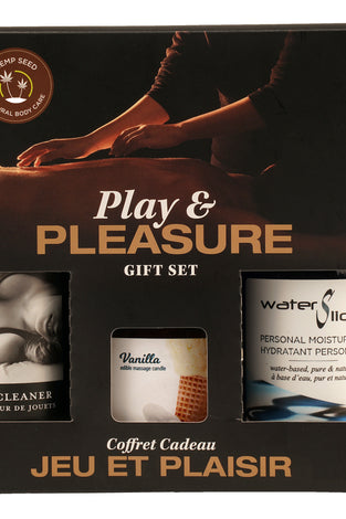 Hemp Seed by Night Play and Pleasure Gift Set - Vanilla EB-HSBN002