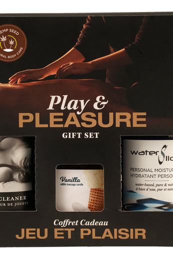 Hemp Seed by Night Play and Pleasure Gift Set - Vanilla EB-HSBN002