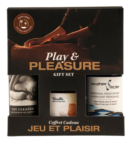 Hemp Seed by Night Play and Pleasure Gift Set - Vanilla EB-HSBN002